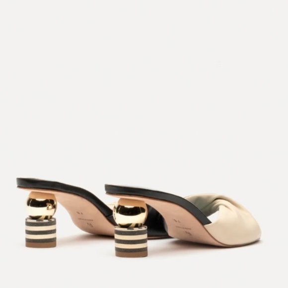 Farah Twist Kickball Heel Nappa Black Oyster by Frances Valentine - Picture 4 of 6